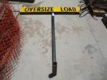 Lot of Hitch Mount Oversize Load Sign