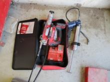 Lot Of Milwaukee 18-Volt Grease Gun W/Charger,