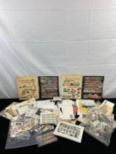 Large Vintage Philately Collection Stamp Collecting Assortment. Global & Domestic. See pics.