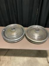 4 Vintage Late 60's Early 70's Corvette Hub Caps - See pics