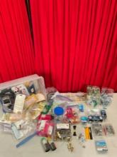 Large Uncounted Collection of Assorted Home Repair Supplies. Picture Hangers, Wall Anchors & Velc...
