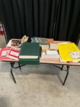 Assortment of Stamps, Philatelic Literature, & Drafting Pads / Supplies - See pics