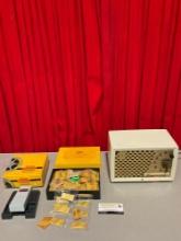 3 pcs Vintage Electronics & Accessories. Emerson Radio. Kodak Presstape Universal Splicer. See pi...