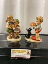 Pair of Vintage Hummel Figures, Close Harmony 336 & Begging His Share 77