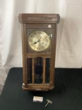 Antique Karl Link Uhrmacher Buhl 1. B. Wall Time Strike Clock