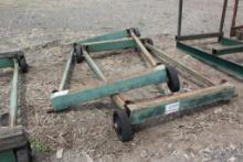 (2) Steel Carts 4' x 7' Missing (2) Caster Wheels