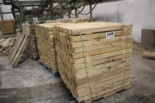(5) Pallets w/3" x 3" x 42" Lumber Pack Bolsters - (4)Pallet , 780pcs Mixed
