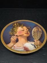 Collector Plate-Bradford Exchange -Norman Rockwell "Make Believe at the Mirror"