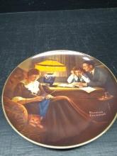 Collector Plate-Bradford Exchange Norman Rockwell Father's Help