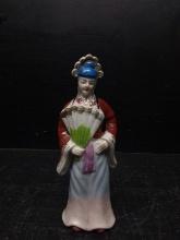 Hand painted Figurine -Lady with Fan