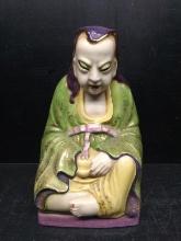 Chinese Famille Verte Daoist Immortal Figure-Lady