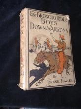 Vintage book-The Broncho Rider Boys Down in Arizona 1914