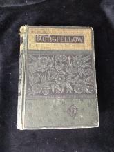 Vintage book-The Poetical Works of Henry Wadsworth Longfellow 1884