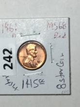 1961 D Lincoln Memorial Cent Coin 