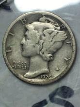 1926 S Silver Mercury Dime 