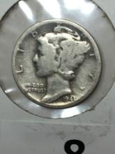 1941 S Silver Mercury Dime