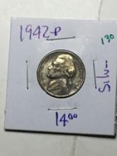 1942 P Jefferson Nickel