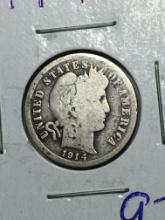 1914 P Barber Dime