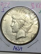 1922 S Peace Dollar