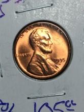 1955 S Lincoln Wheat Cent