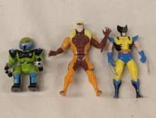 Three Die Cast X-Men Figures