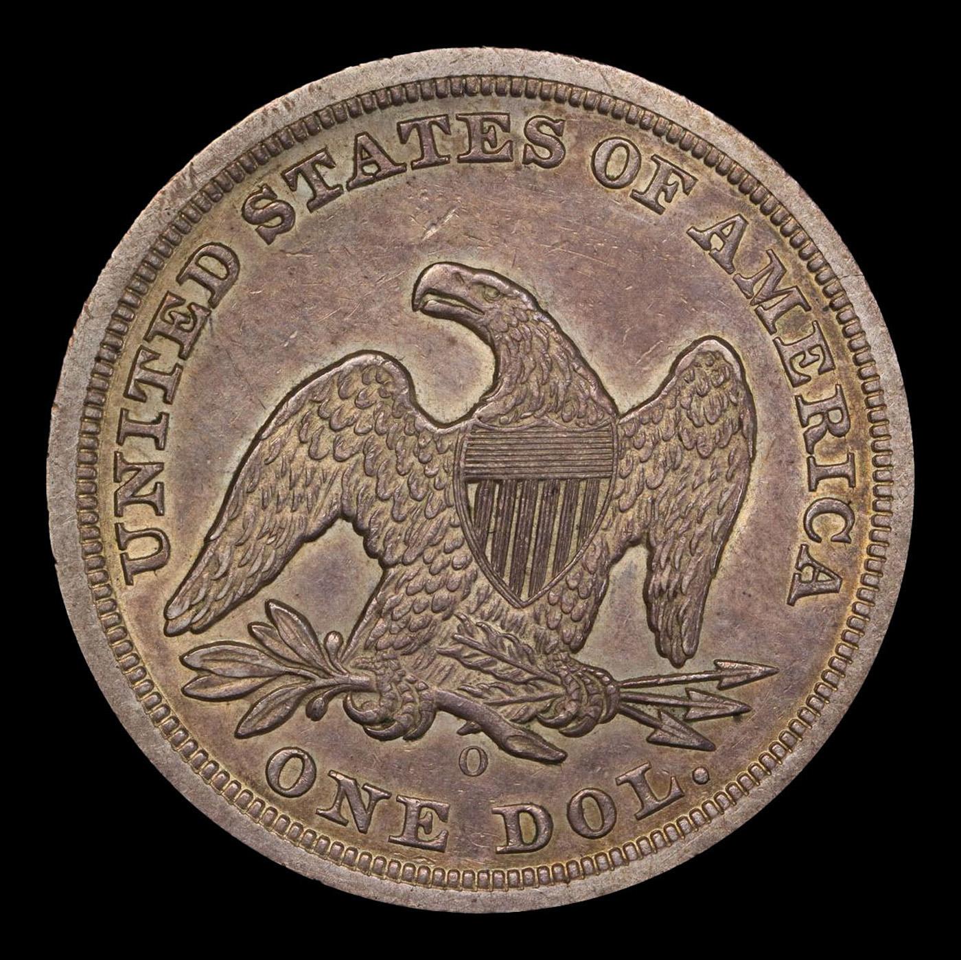 ***Auction Highlight*** 1846-o Seated Liberty Dollar $1 Graded Choice AU/BU Slider+ By SEGS.