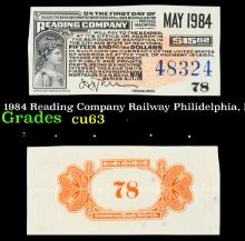 Vintage May 1984 Reading Company Railway Philidelphia, PA $15.63 Bond Grades Select CU