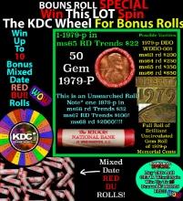 INSANITY The CRAZY Penny Wheel 1000s won so far, WIN this 1979-s BU RED roll get 1-10 FREE