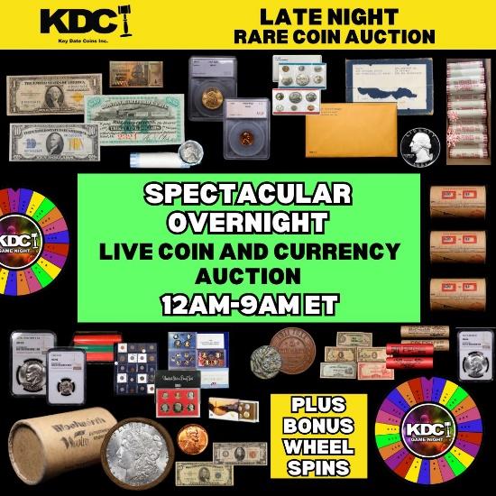 LATE NIGHT! Key Date Rare Coin Auction 27.7ON
