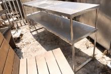 Stainless 18"x72" Double Overshelf