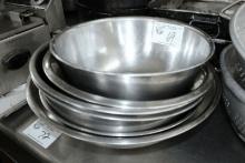 Assorted Stainless Mixing Bowls
