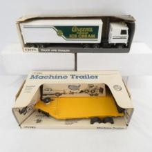 ERTL Semi & Machine Trailer in Boxes