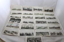 25 Military Stereoview Cards U.S. & Germany