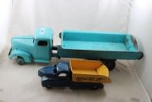 Turner & Buddy L Pressed Steel Dump Trucks