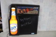 Miller Lite Beer Lighted Sign Working