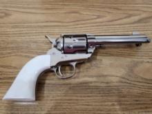 PIETTA GREAT WESTERN II NICKEL & IVORY 45 LONG COLT REVOLVER