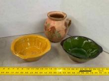 3 Pcs pottery