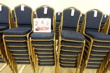 Blue Pattern Crown Back Banquet Chair (8)