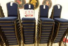 Blue Pattern Crown Back Banquet Chair (10)