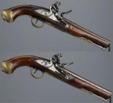 Pair of H. Hickman Light Dragoon Flintlock Pistols