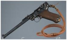 "1917" Dated DWM Model 1914 Artillery Luger Pistol Rig