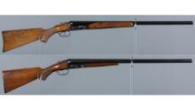 Two Parker Brothers Double Barrel Shotguns