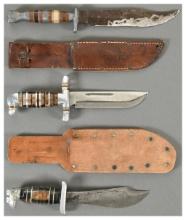 Three Fighting Knives