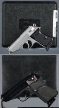 Two Walther/Interarms PPK Semi-Automatic Pistols with Cases