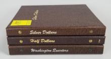 3 - Dansco Coin Books (Empty); Silver Dollars, Half Dollars & Washington Quarters