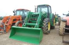 JD 7330 C/A 2WD W/ LDR BUCKET 4375HRS (WE DO NOT GUARANTEE HOURS) TRANS ISSUES
