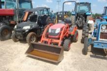 KIOTI CS2210 4WD ROPS W/ LDR AND BUCKET 427HRS (WE DO NOT GUARANTEE HOURS)