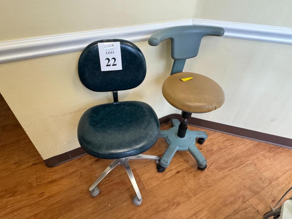 DENTIST STOOL AND DENTAL ASSISTANT STOOL