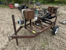 Homemade Wood Splitter With Electric Motor