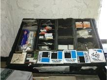 Box of New Harley Davidson Oil Filters, Etc.